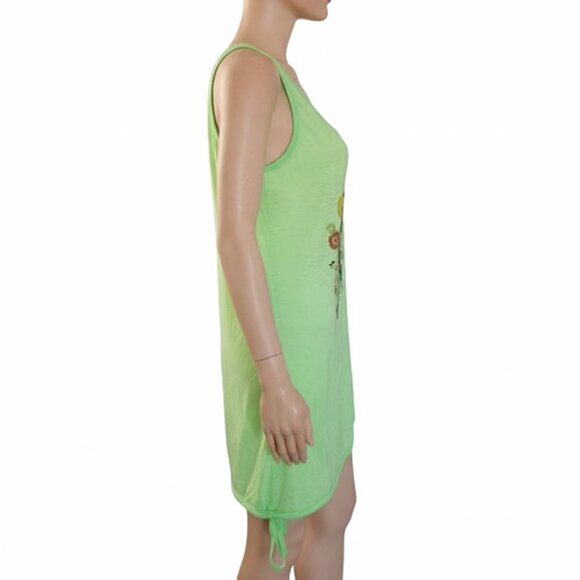 BaBa Swimsuit Cover Up Hawaii Maui Beach Neon Green Womens Size Large USA NEW - Picture 5 of 6
